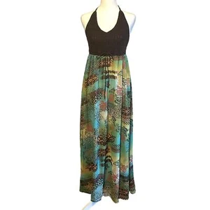 Maxi Vestido American Rag Bohemio Tejido Crochet - Imagen 1 de 7