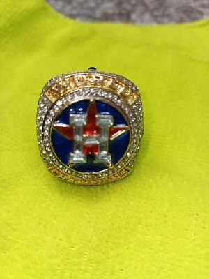 (2017) Año NUEVO Anillo Serie Mundial Astros Houston Para Hombre Estilo Deportivo En Plata Foto 1 de 4