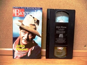 JOHN WAYNE, AMERICAN LEGEND (VHS 1998) A&E BIOGRAPHY - Picture 1 of 4