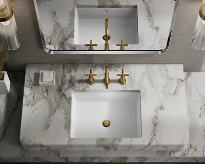 New Kohler K-14406-3-2MB Purist Widespread Sink Faucet with Cross Handles N12 - Image 1 of 4