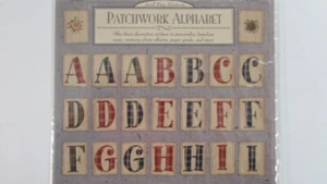 Pegatinas sin ácido Patchwork Alphabet de la A a la Z - Nuevas - ¡Envío rápido! Vendedor de EE. UU. - Imagen 1 de 3