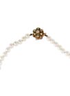 Vintage 14k Opal clasp  Pearl Necklace