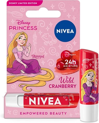 NIVEA Disney Princesa Rapunzel Edición Limitada Bálsamo Labial Arándano Salvaje (4.8G), U Foto 1 de 4