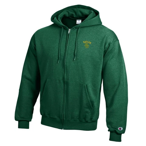 Baylor University Bears Full Zip Hoodie Champion ECO Full Zip Cover