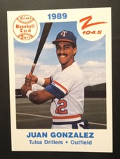1989 Tulsa Drillers Juan Gonzalez #8