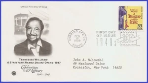 USA4 #3186n ADDR PCS ARTCRAFT FDC 1940 Streetcar Named Desire - Picture 1 of 1