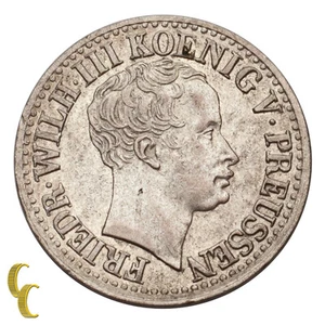 1822-A German States 1/2 Silver Groschen About Uncirculated Condition KM #409 - Picture 1 of 4