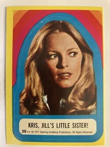 Tarjeta adhesiva Charlie's Angels 1977 Topps serie 3 #28 casi nueva-como nueva - Imagen 1 de 1