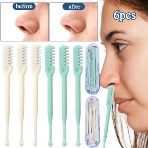 6X Men Women Nasal Nose Hair Rotary Trimmer Clipper Ear Eyebrow Grooming Cutter - Picture 1 of 17