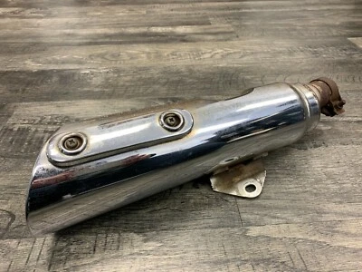 Kawasaki 1985-1990 EN450 454 LTD OEM Left Muffler Exhaust Slip On Pipe #76 - Image 1 of 4