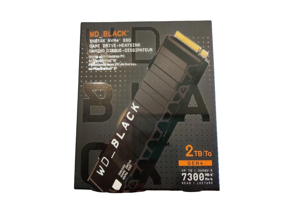 WD Black SN850X 2TB Internal M.2 2280 NVME PCI Express (WDS200T2XHE) SSD