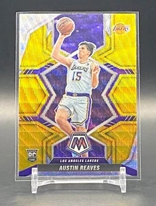 2021-22 Panini Mosaic Austin Reaves Rookie #241 Gold Wave Los Angeles Lakers RC - Bild 1 von 4