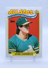 1989 Topps JOSE CANSECO AL All Star ATHLETICS #401