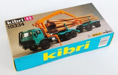 KIBRI 1:87 # 10334 - MERCEDES Logging Truck With Crane - KIT - Immagine 1 di 2