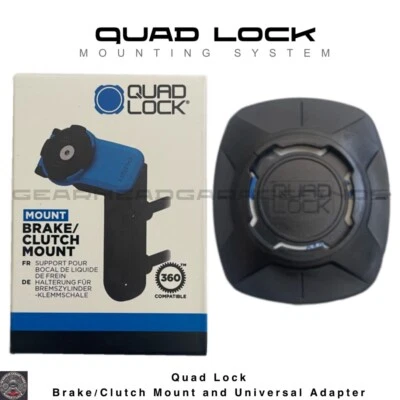 NEW QUAD LOCK Motorcycle Clutch Mount + Universal Adapter Set Quadlock NEW - Image 1 of 4
