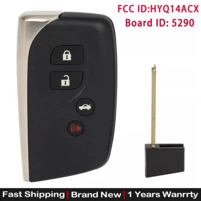 Запасной брелок для Lexus LS460 13 14 2015 2016 2017 Smart 4B HYQ14ACX 5290 - Изображение 1 из 4
