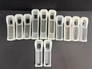 12 Nintendo Wii offizielle durchsichtige Original-Zubehör-Hersteller Remote Gummi Silikon Gel Cover Hüllen - Bild 1 von 1