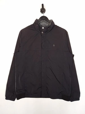 Original Penguin Windbreaker Jacket Size XL Men's Black Lightweight Hooded - Image 1 of 4
