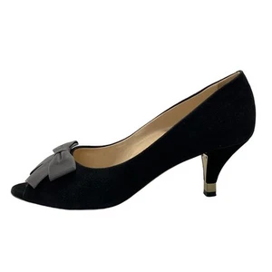 Auth BALLY - Black Suede Synthetic Leather Women's Pumps - Picture 1 of 10
