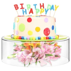 Clear Acrylic Cake Stand, Dessert Display Stand Cupcake Stand with Hollow Bot... - Picture 1 of 6