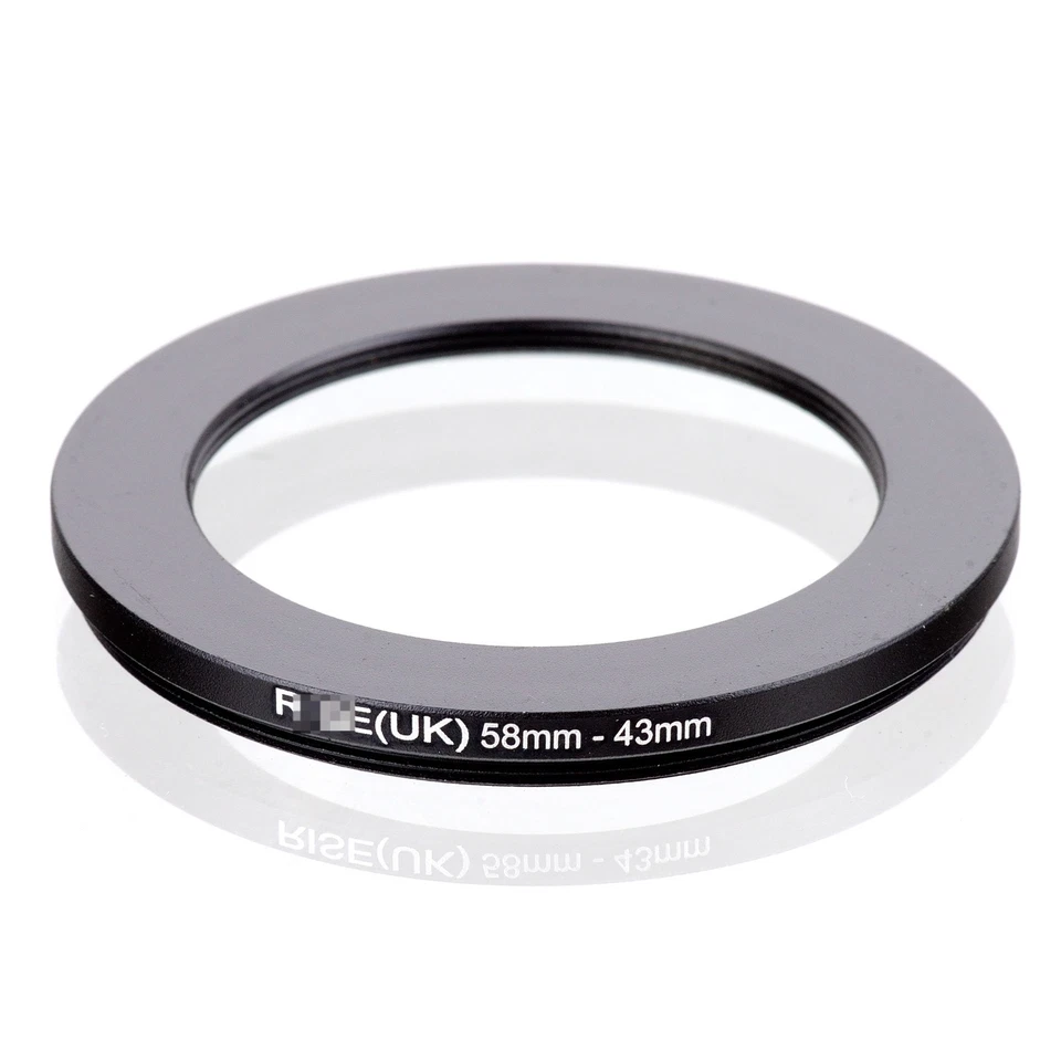 for RISE (UK) 58-43MM 58MM-43MM 58 to 43 Step Down Ring Filter Adapter - Image 1 of 3