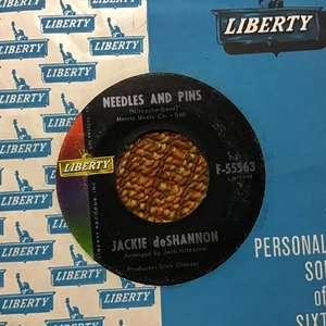 45 RPM Jackie DeShannon LIBERTY 55563 Needles and Pins / DId He call M- - Picture 1 of 2