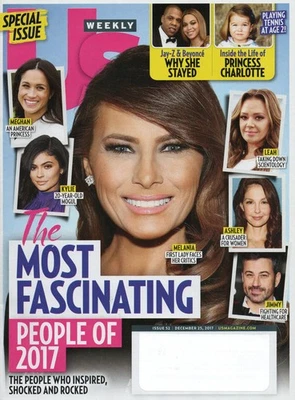 US WEEKLY Melania Trump Kylie Jenner 2017 Most Fascinating People Aaron Carter - Image 1 of 3