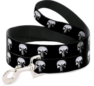 Buckle-Down Produkte Marvel Punisher wiederholter Schädel Polyester Hundeleine 4 Fuß  - Bild 1 von 2