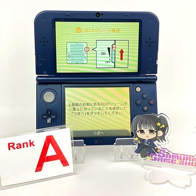 TOP IPS Nintendo new 3DS LL XL Metallic Blue A Rank Console giapponese solo 031 - Immagine 1 di 4