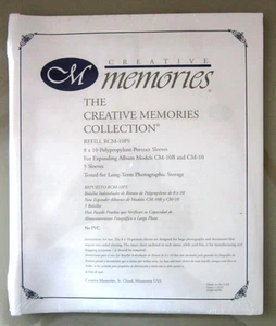 CREATIVE MEMORIES Mine RCM-10PS 8 x 10 Polypropylen Hochformat Hüllen 5 Blatt - Bild 1 von 1
