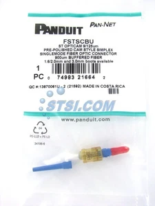 Conector de fibra monomodo Panduit FSTSCBU Opticam SC Simplex OS1/OS2 ~ STSI - Imagen 1 de 2