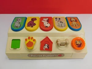 Giocattolo prescolare pop up vintage 1986 Pound Puppies Illco Tonka n. 8607 - Foto 1 di 21