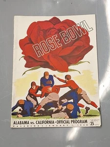 1938 Alabama California Rose Bowl Football Program - Picture 1 of 7