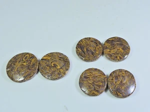 20-22MM Natural Mariam Jasper Round Matched Pair Loose Gemstone 3 Pair Lot p225 - Picture 1 of 9