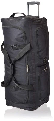 Rolling Duffel Bag, Black, 36" - Image 1 of 4