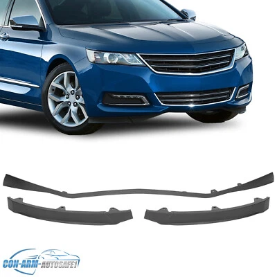 For Chevrolet Impala 2014-2020 2018 3PCS Black Front Bumper Valance Replacement Foto 1 de 4