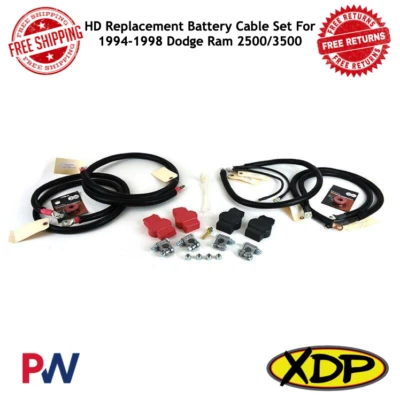 Juego de cables de batería de repuesto XDP HD para Dodge Ram 2500/3500 1994-1998 #XD437 Foto 1 de 2