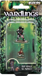 Wardlings - Boy Rogue & Monkey Pre-Painted Minis-WZK73317 - Picture 1 of 1