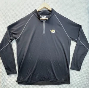 Missouri Tigers Under Armour Pullover Mens XL Black Long Sleeve 1/4 Zip Athletic - Picture 1 of 21