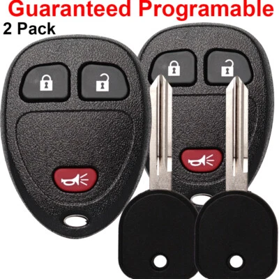 2 for GMC Acadia Savana Sierra Yukon XL 1500 2500 Remote Car Key Fob Set - Image 1 of 4
