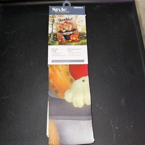 Hello Fall/Thansgiving Exterior Double-Sided House Flag NEW - Picture 1 of 3