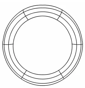 Large Circle Wreath Frame 14" Metal Floral Wire Form Shape Crafts FREE SHIPPING - Picture 1 of 3