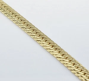 14K Yellow Gold Filled Men Ladies 8mm 8.5" Bracelet Evening Wedding Party b335 - Picture 1 of 3