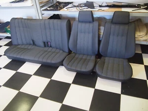 BMW E30 Coupe Nowa tapicerka Pokrowce Antracyt Tkanina - Zdjęcie 1 z 14