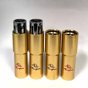 4PCS XLR Connector Copper Audio Plug Gold Plated Male&Female Jack Adapters DIY - Bild 1 von 9