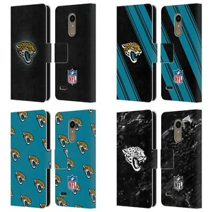 OFFICIAL NFL JACKSONVILLE JAGUARS ARTWORK LEATHER BOOK CASE FOR LG PHONES 1 - Picture 1 of 7