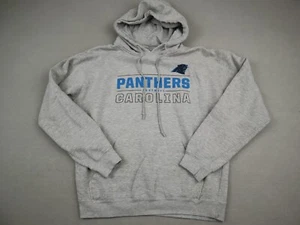 Carolina Panthers Hoodie Unisex Large Gray Fanatics Pockets NFL Sweatshirt L - Picture 1 of 7