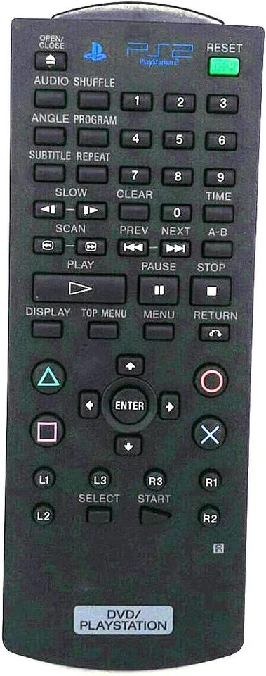 Remote Control SCPH-10420 For Sony PlayStation 2 PS2 DVD Built-in Receivers - Image 1 of 1