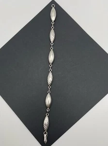 925 Sterling Silber Armband sechs ovale Glieder Länge 7" - Bild 1 von 3