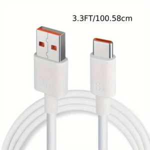 Heavy Duty Quick Fast Charge USB Type C Data Phone Charger Cable Lead 1m - Picture 1 of 6